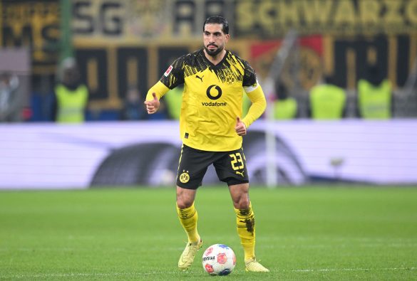 Emre Can of Borussia Dortmund made his return after almost six months out.