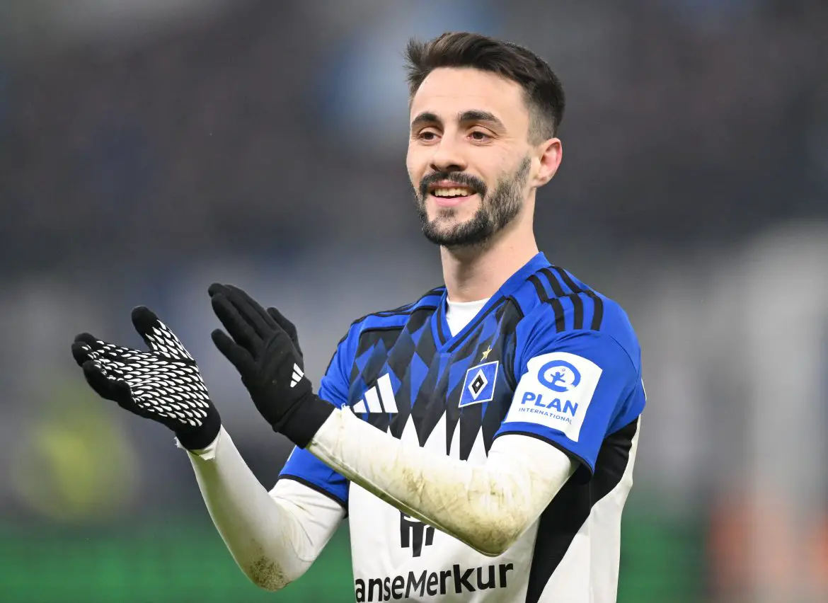 Arsenal midfielder Fabio Vieira, on loan at Hamburg.