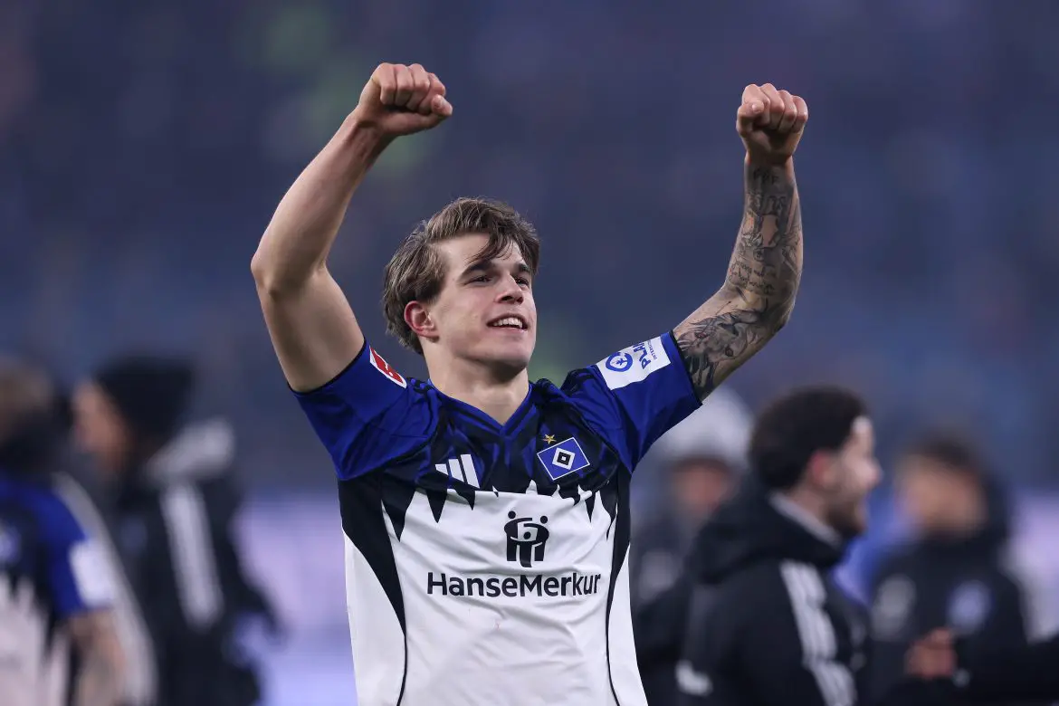 Hamburg defender and potential subject of Bayern Munich interest Luka Vuskovic.