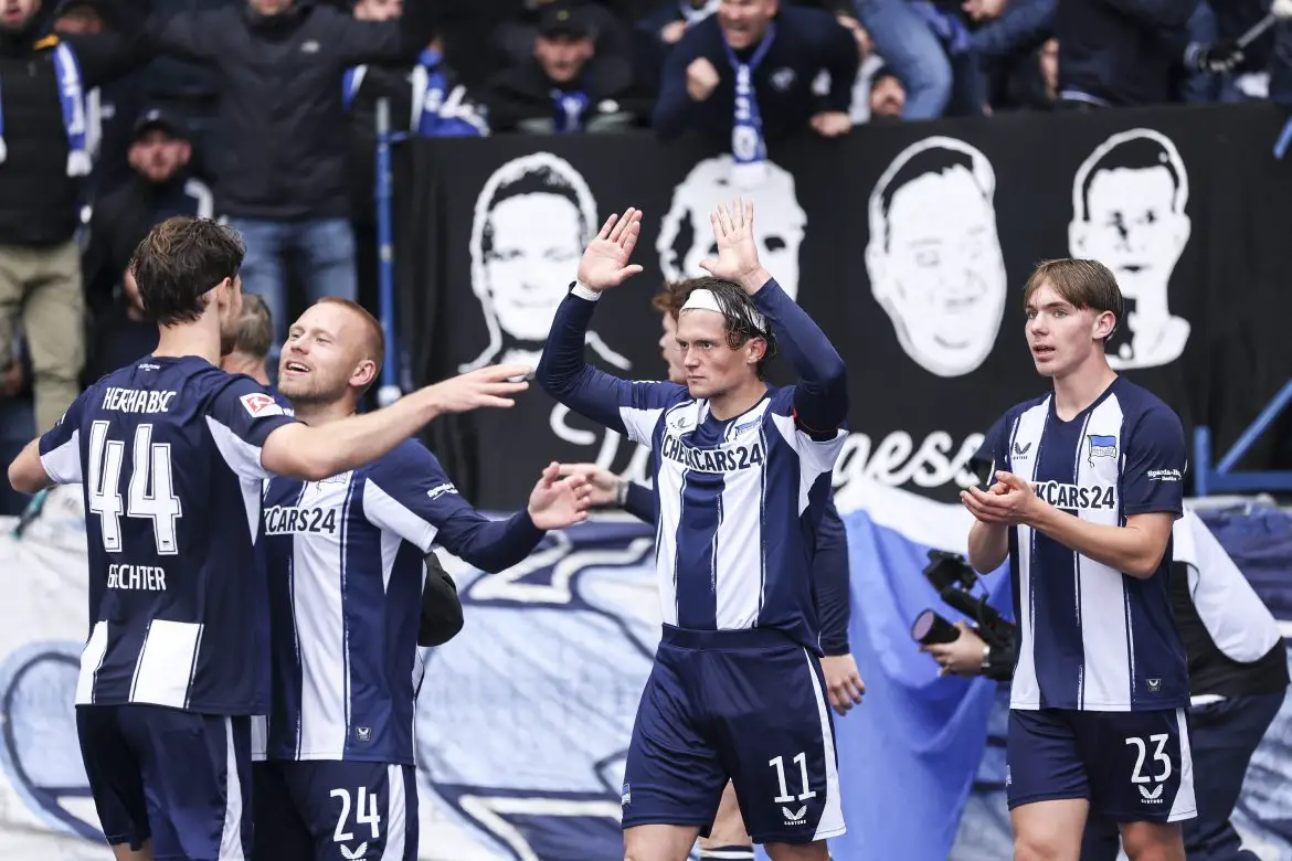 Hertha Berlin midfielder Kennet Eichhorn.