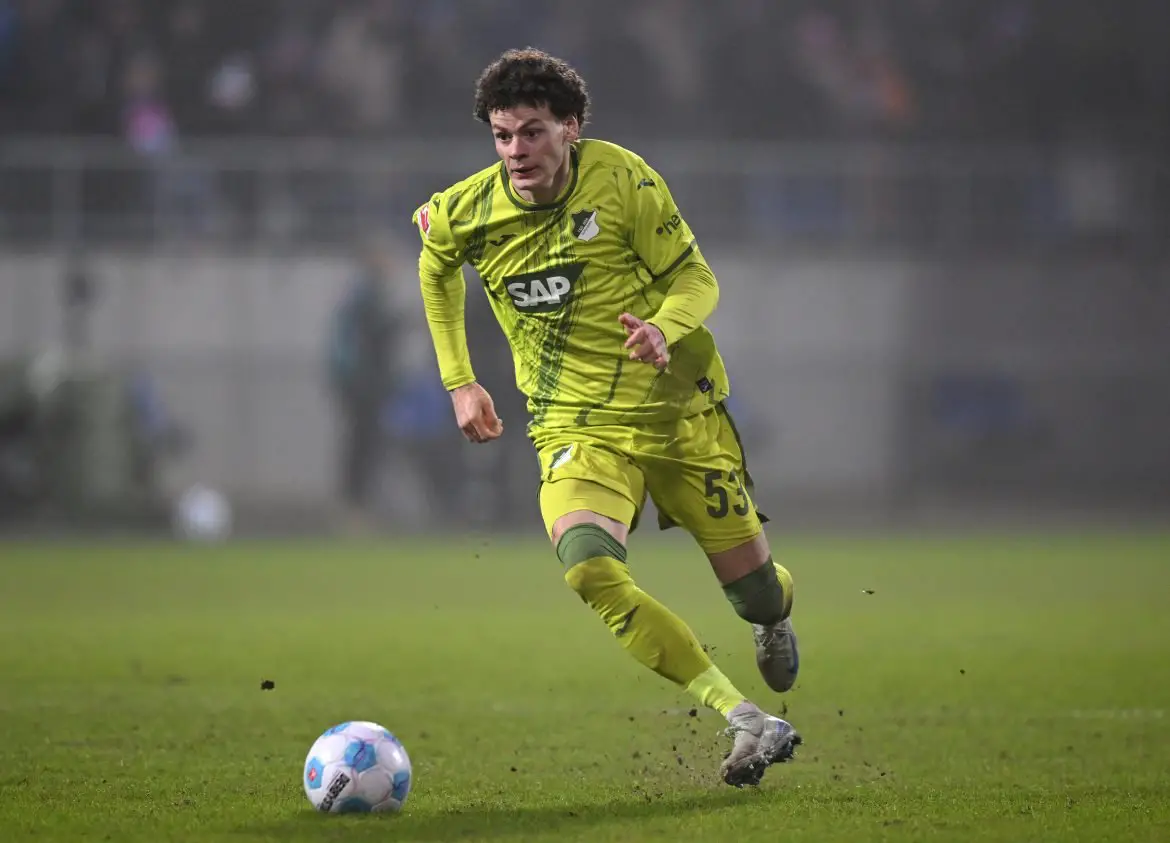 New Kaiserslautern signing Erencan Yardimci representing Hoffenheim in the Bundesliga.