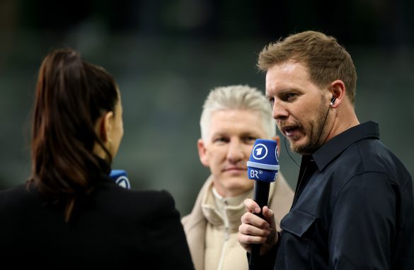 Bundestrainer Julian Nagelsmann at the ARD sports desk.
