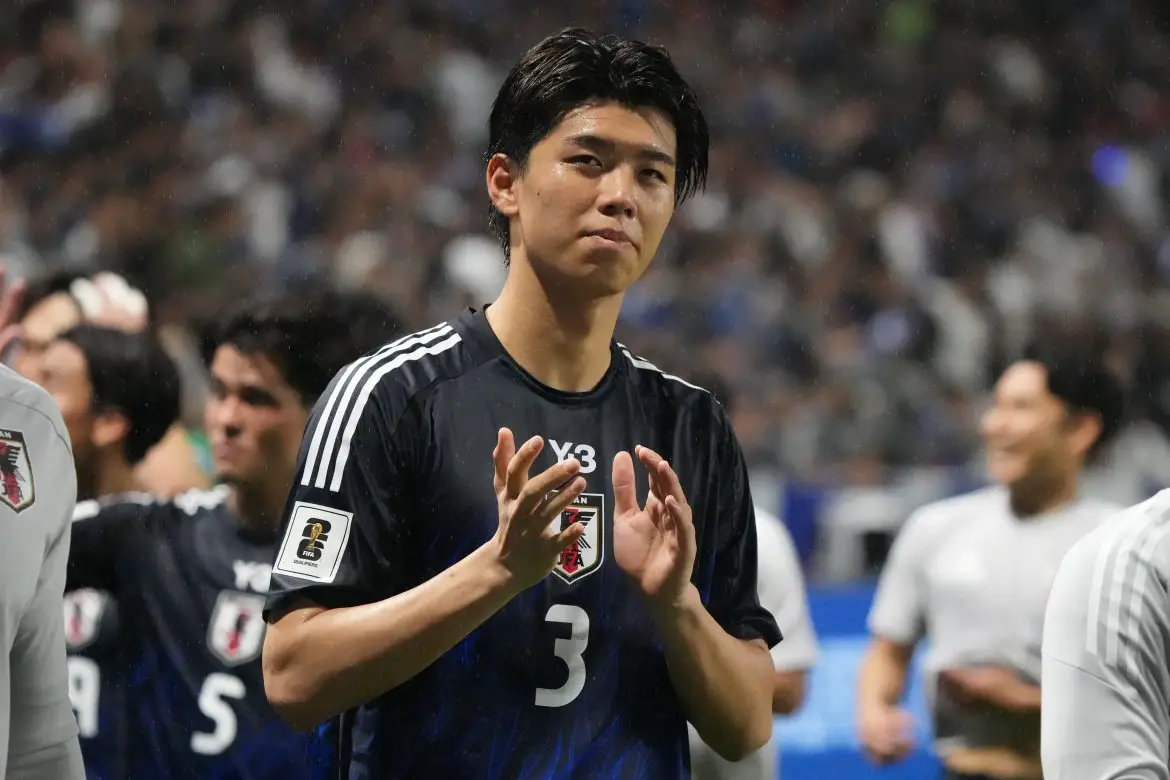 New Borussia Mönchengladbach signing Kota Takai representing Japan.