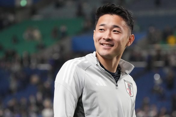 New Werder Bremen signing Yukinari Sugawara representing Japan.