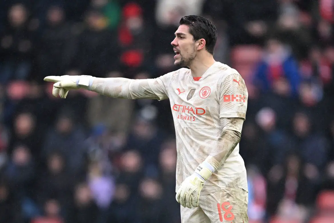 Manchester City goalkeeper Stefan Ortega.