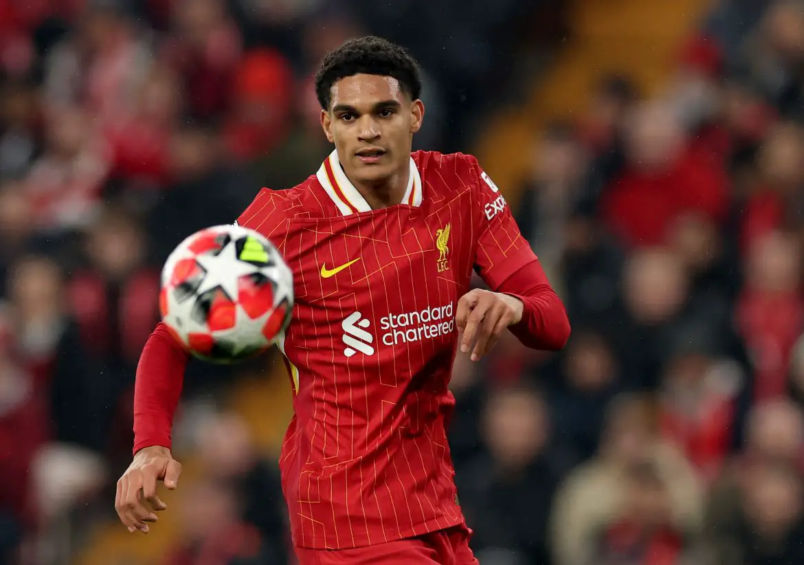 Liverpool defender Jarell Quansah.