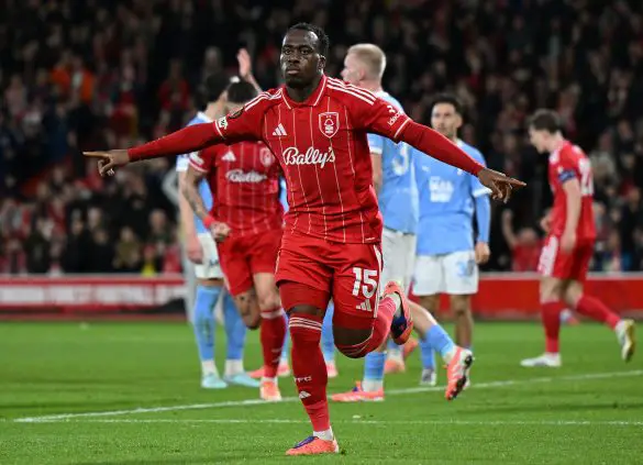 Nottingham Forest striker Arnaud Kalimuendo.