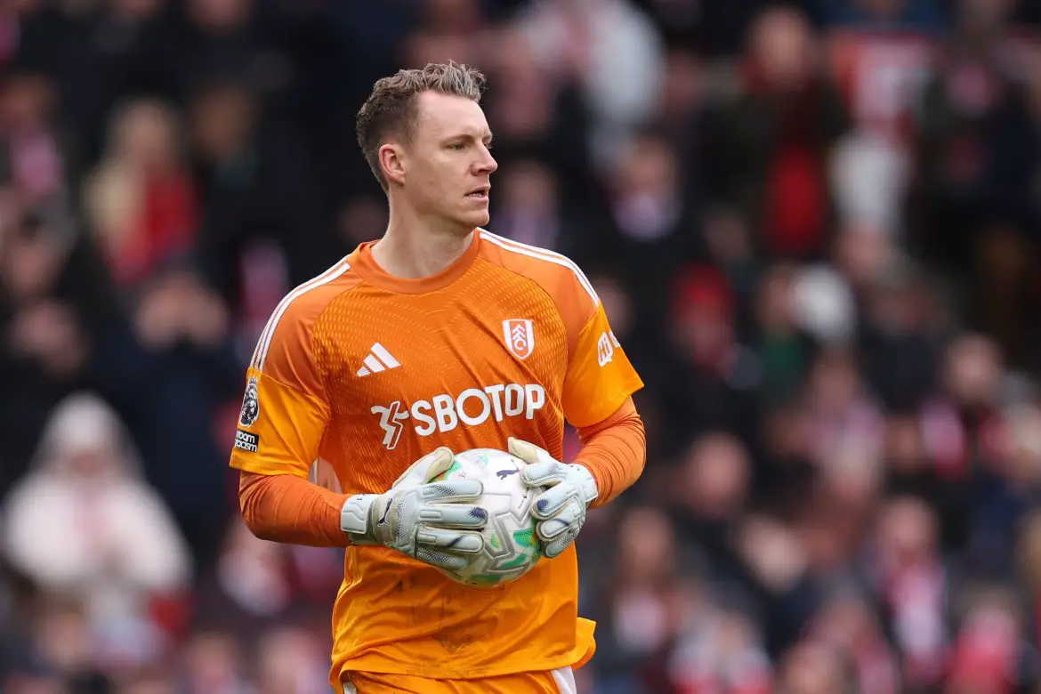 Fulham goalkeeper Bernd Leno.