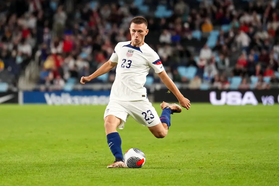New Köln signing Kristoffer Lund representing the USMNT.