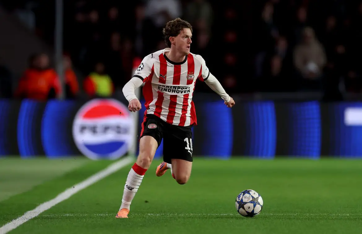 Germany U21 international Paul Wanner playing for PSV in the Eredivisie.