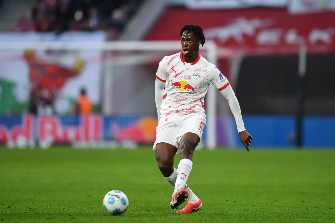 RB Leipzig defender El Chadaille Bitshiabu.