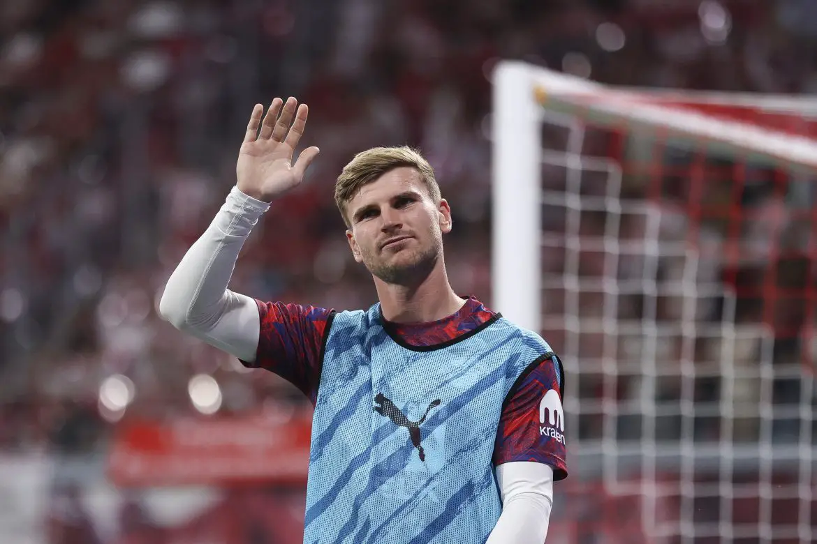 New MLS signing Timo Werner representing RB Leipzig in the Bundesliga.