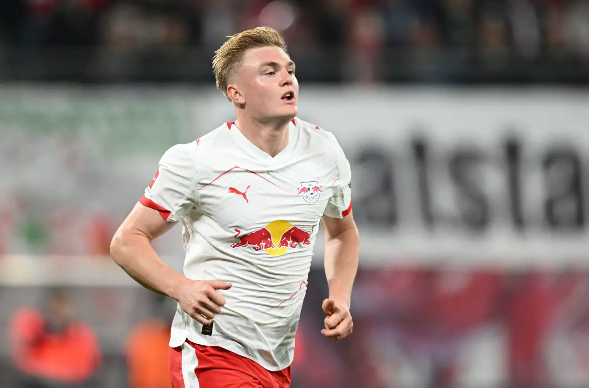 RB Leipzig striker Conrad Harder.