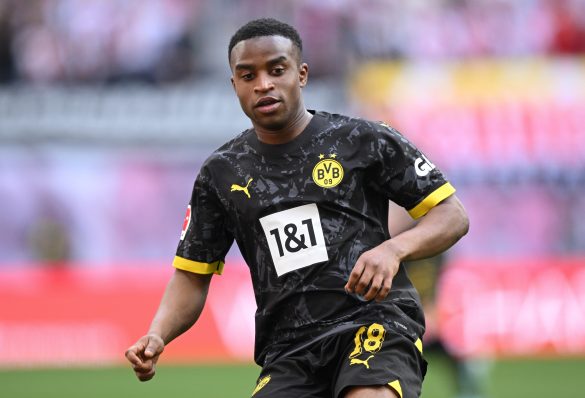 Youssoufa Moukoko during his time at Borussia Dortmund.