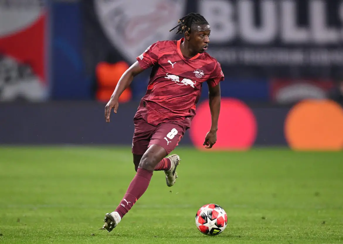 RB Leipzig midfielder Amadou Haidara in action this season.