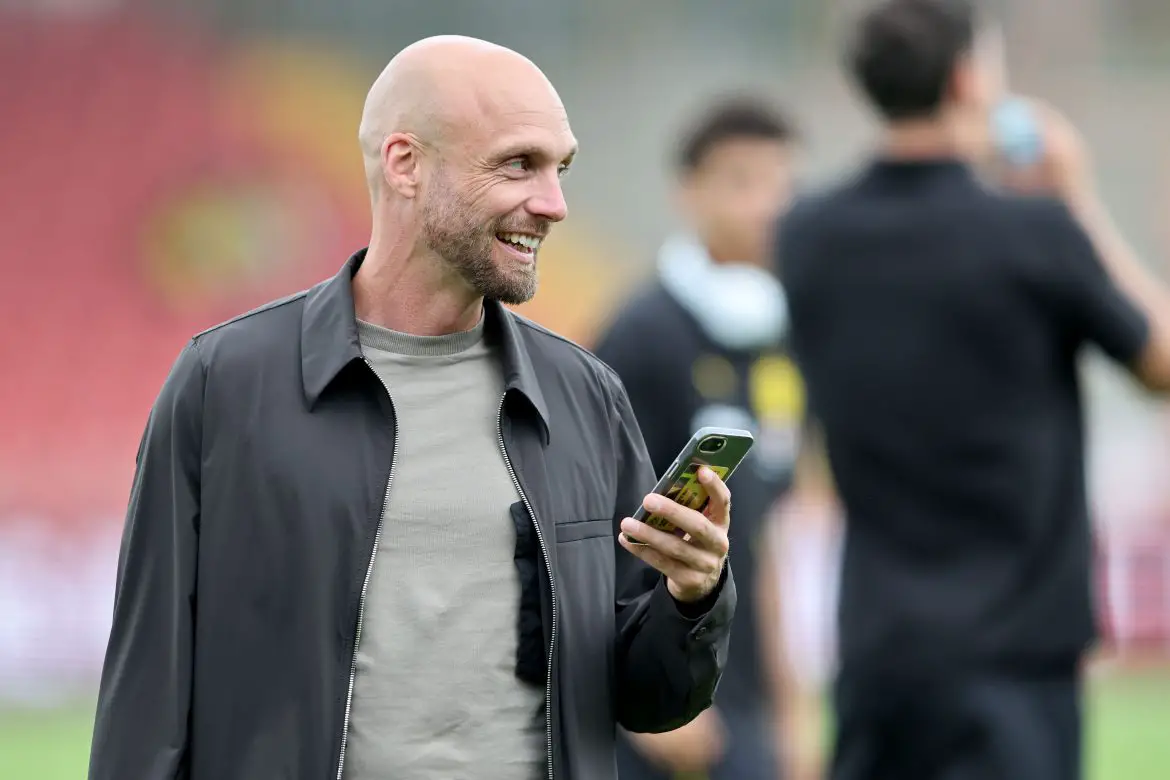 Borussia Dortmund sporting director Nils Ole Book at a pre-season friendly.