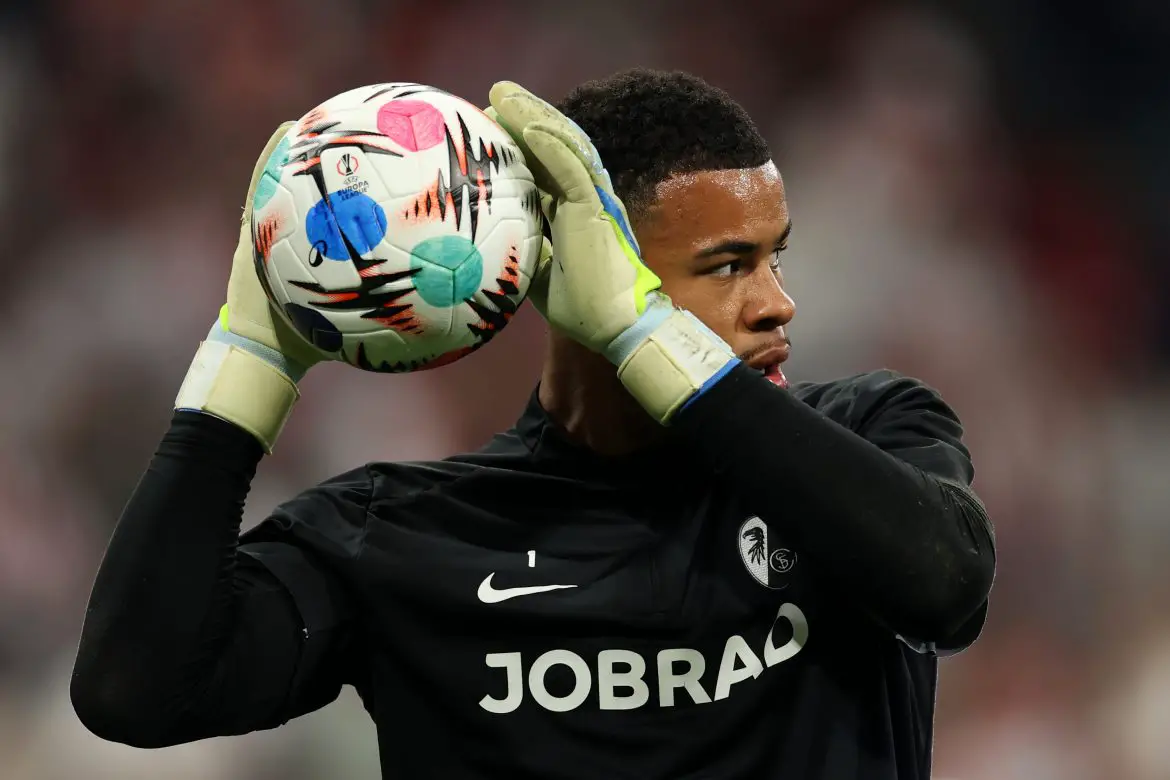 Potential new Eintracht Frankfurt No. 1 goalkeeper Noah Atubolu.