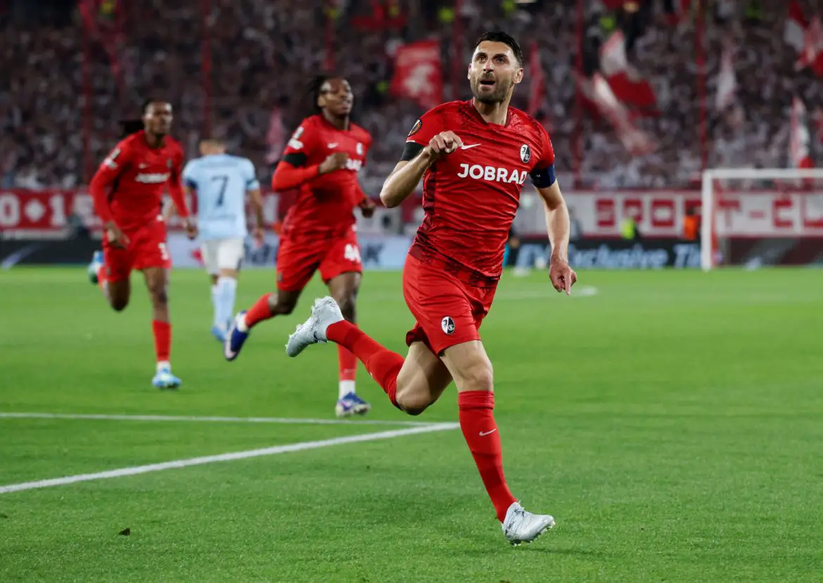 Grifo scores for Freiburg against Celta.