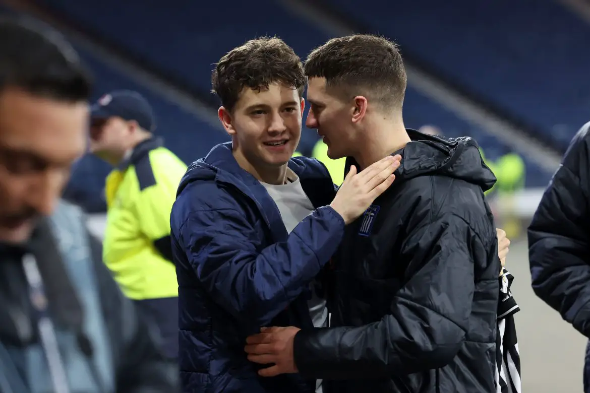 Greek international Giannis Konstantelias (right) should be unveiled by VfB Stuttgart soon.