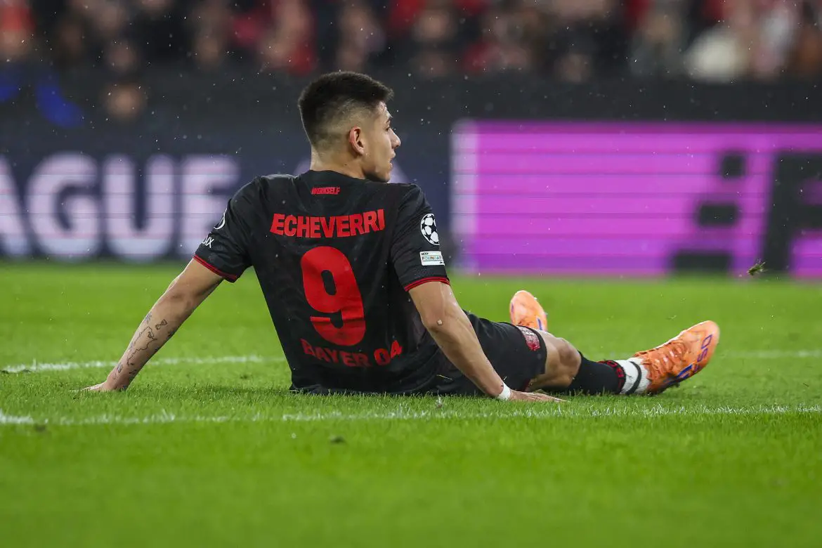 Bayer Leverkusen's Claudio Echeverri