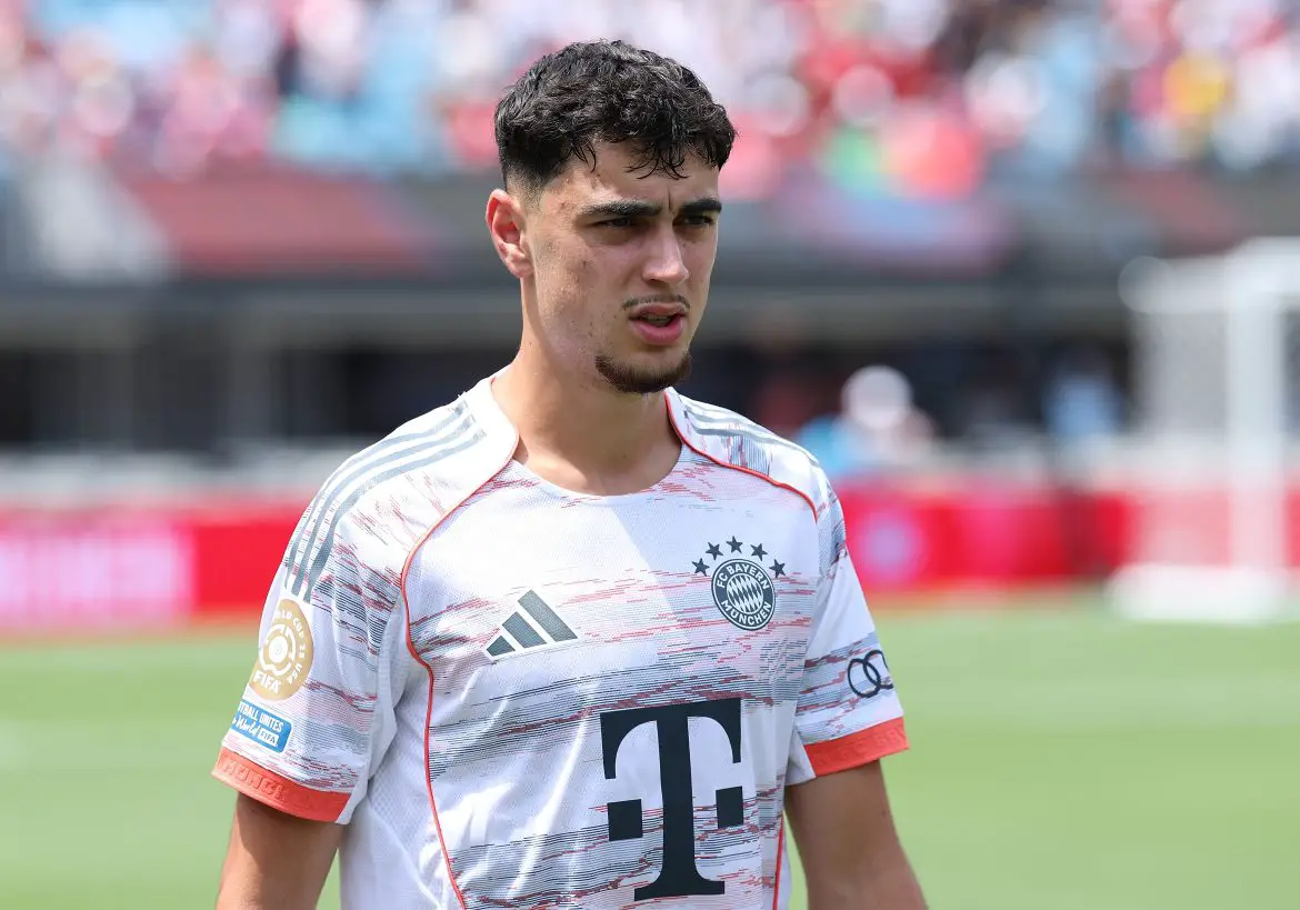 Bayern Munich midfielder Aleksandar Pavlovic