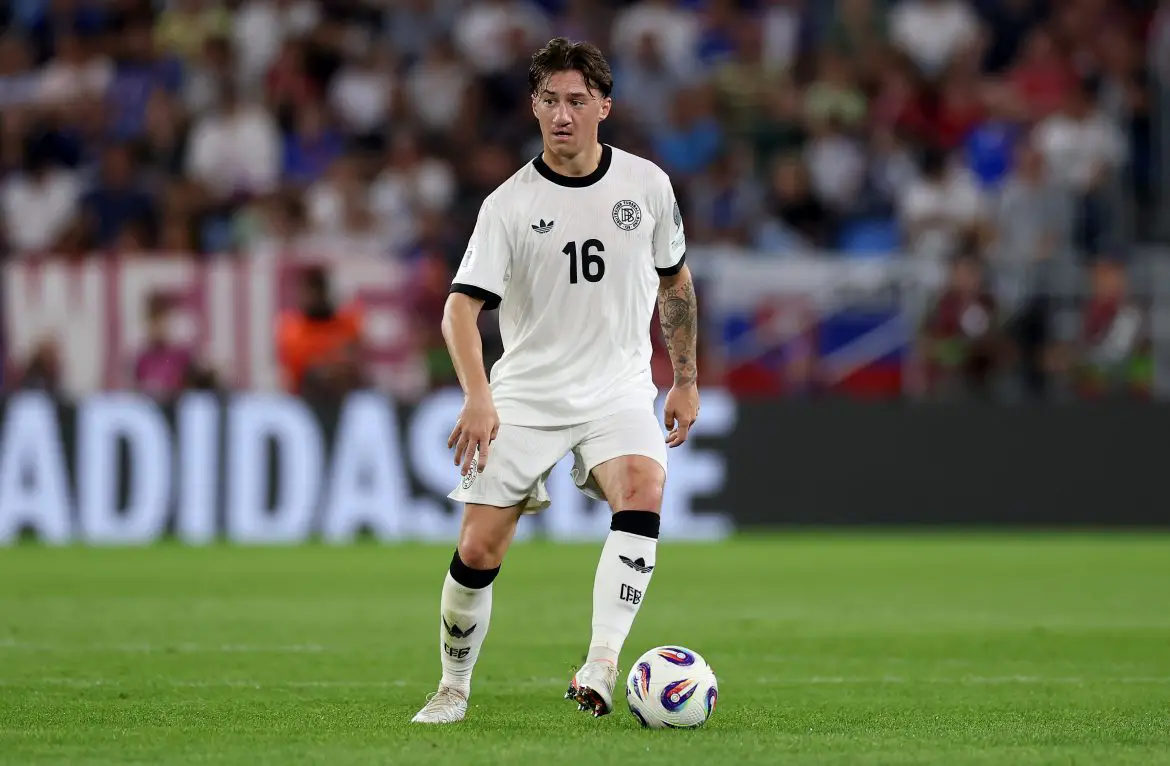 Stuttgart's Angelo Stiller representing Germany back in September.