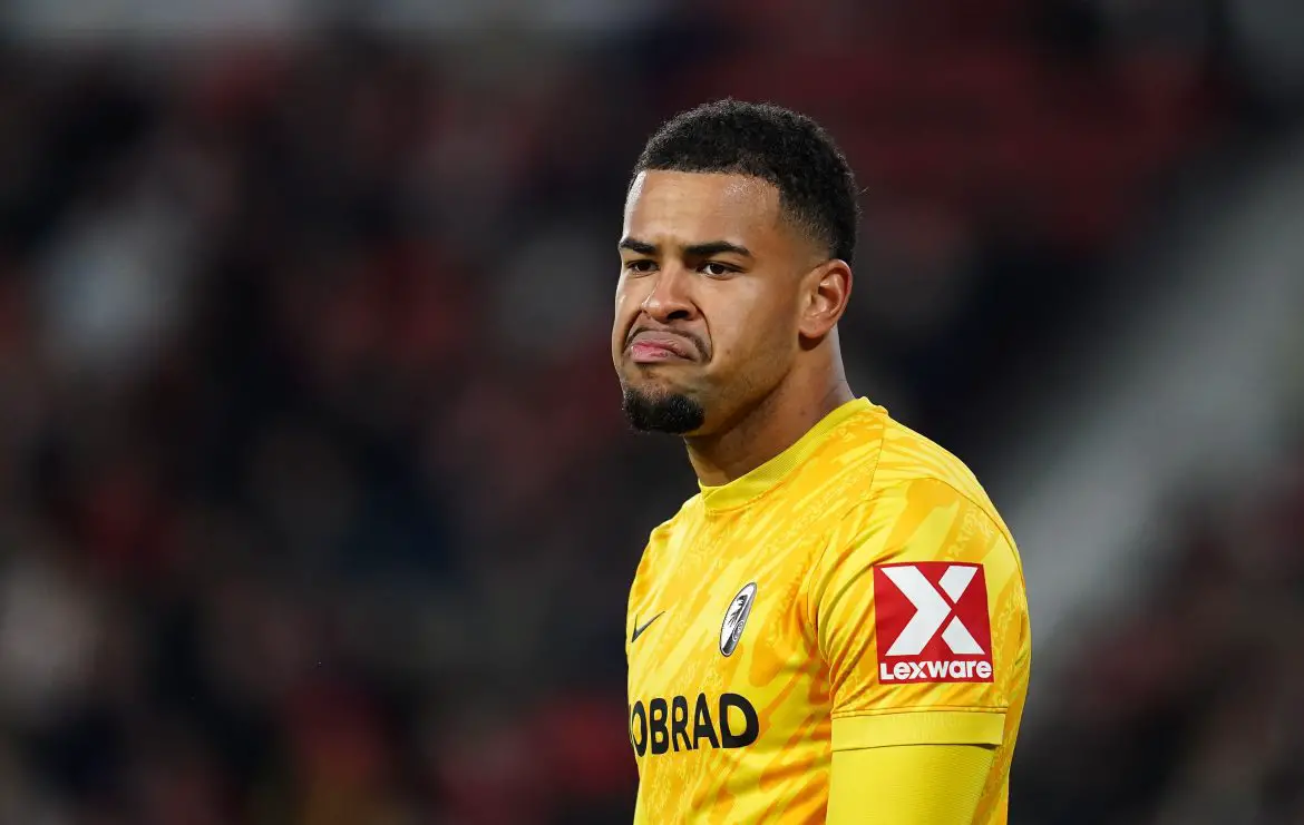SC Freiburg keeper Noah Atubolu.