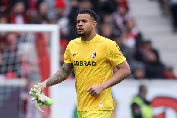 Noah Atubolu of Freiburg in the Bundesliga.