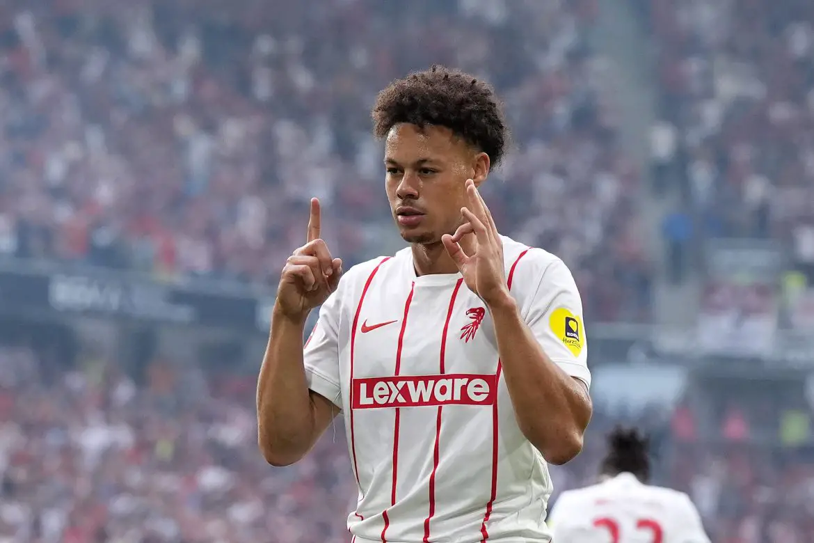 Freiburg attacker Derry Scherhant.