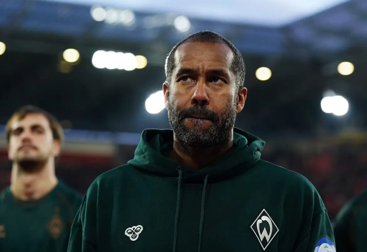 New Werder Bremen head coach Daniel Thioune after his debut Bundesliga match.