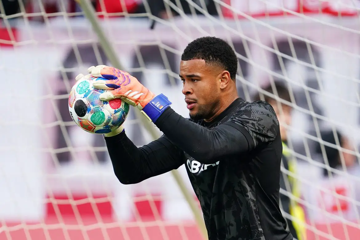 SC Freiburg Keeper Noah Atubolu.