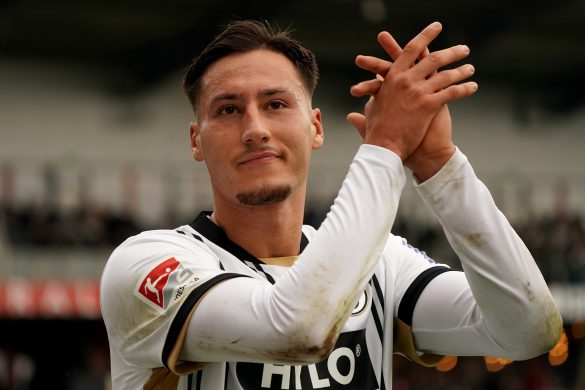 New Eintracht Frankfurt signing Younes Ebnoutalib representing Elversberg in the 2. Bundesliga.