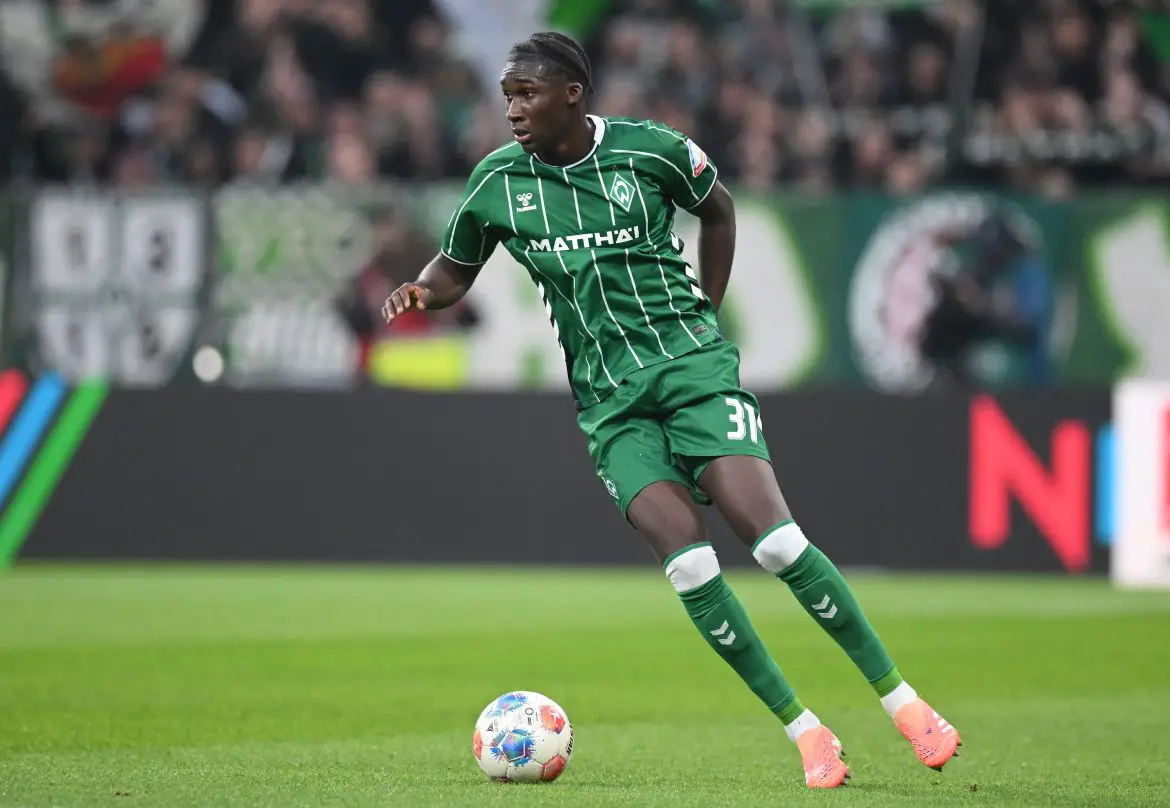 Werder Bremen's Karim Coulibaly in the Bundesliga.