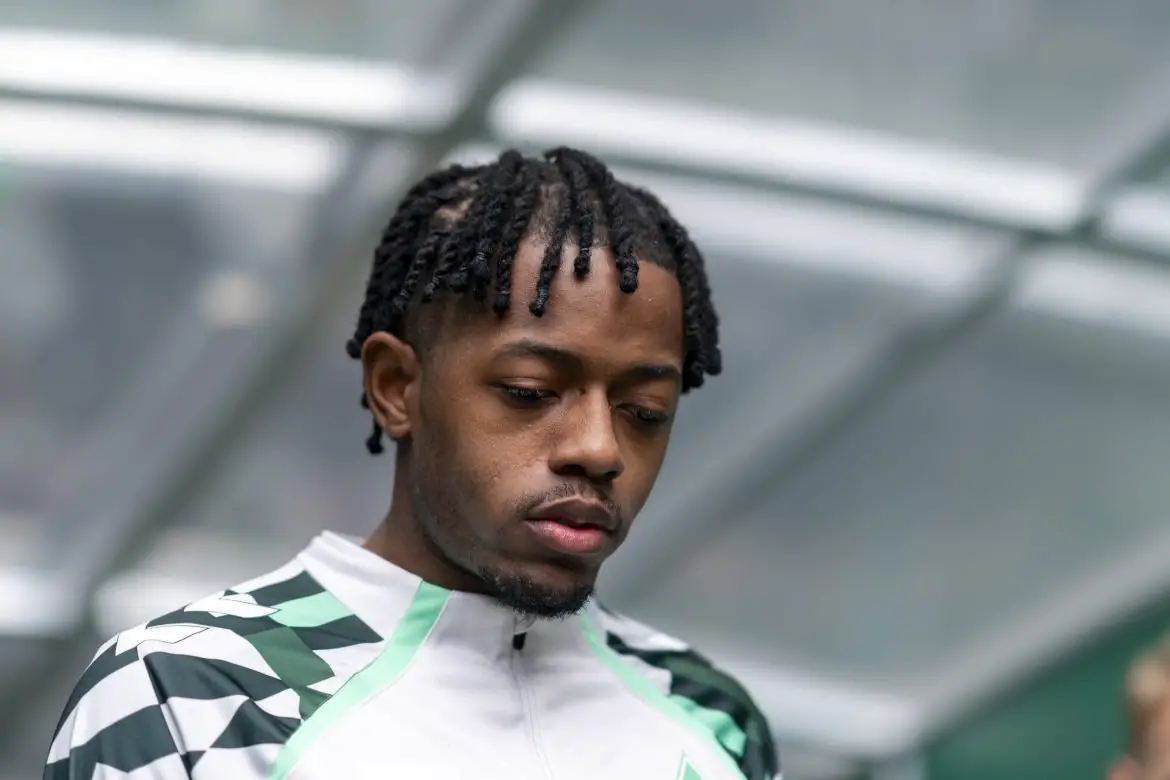 Werder Bremen's Samuel Mbangula.