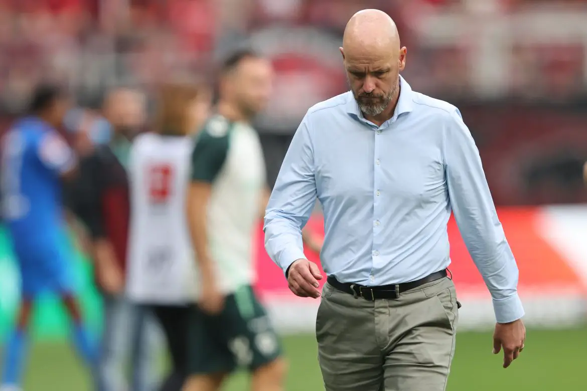 Bayer Leverkusen head coach Erik ten Hag.