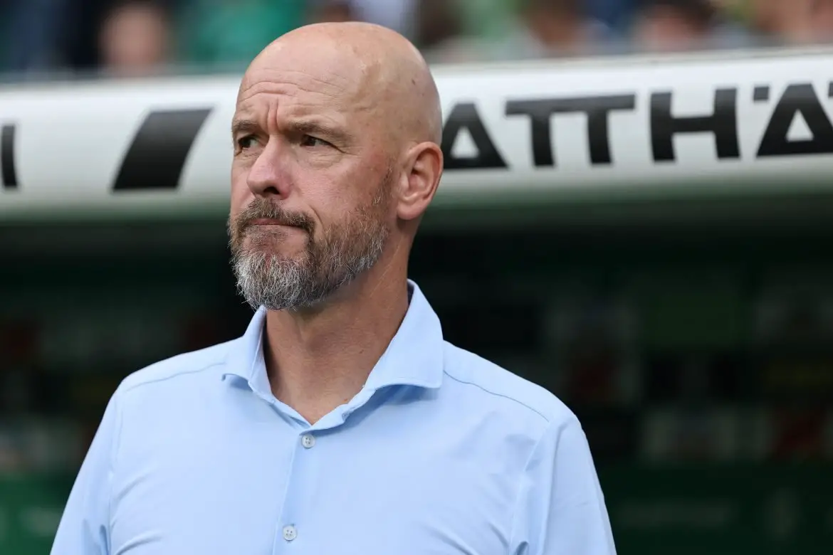 Bayer Leverkusen head coach Erik ten Hag.