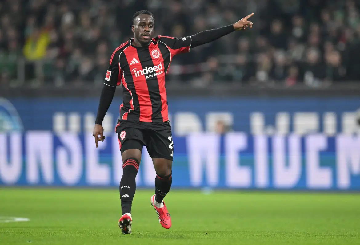 Eintracht Frankfurt striker Arnaud Kalimuendo.