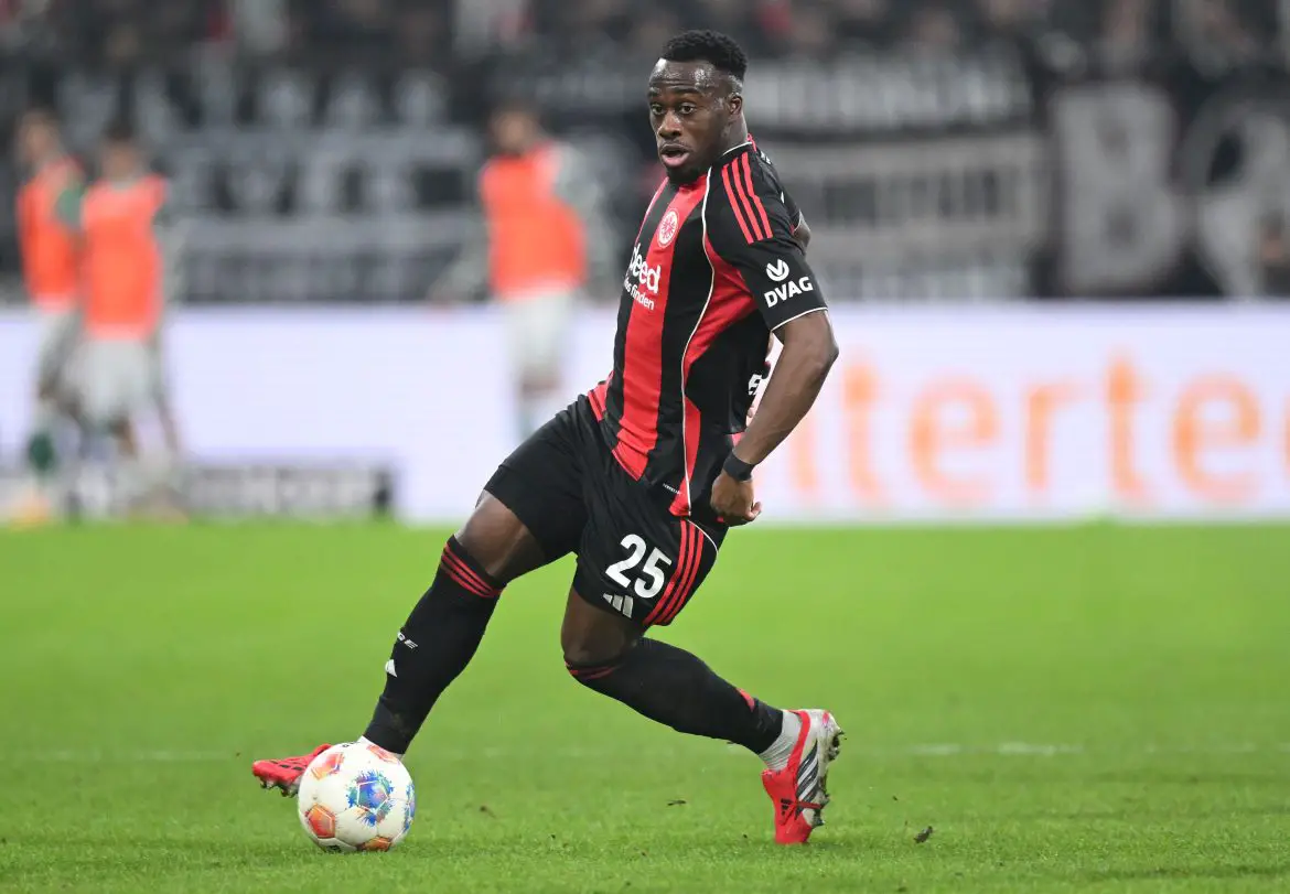 Eintracht Frankfurt striker Arnaud Kalimuendo.