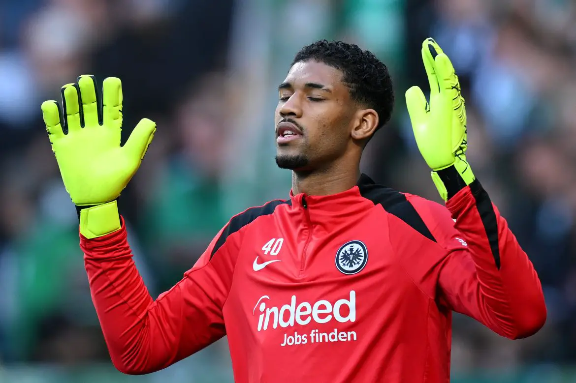 Eintracht Frankfurt goalkeeping prospect Kaua Santos.