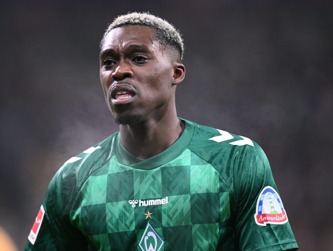 New Union Berlin signing Derrick Köhn during his loan spell at Bundesliga side Werder Bremen last season.
