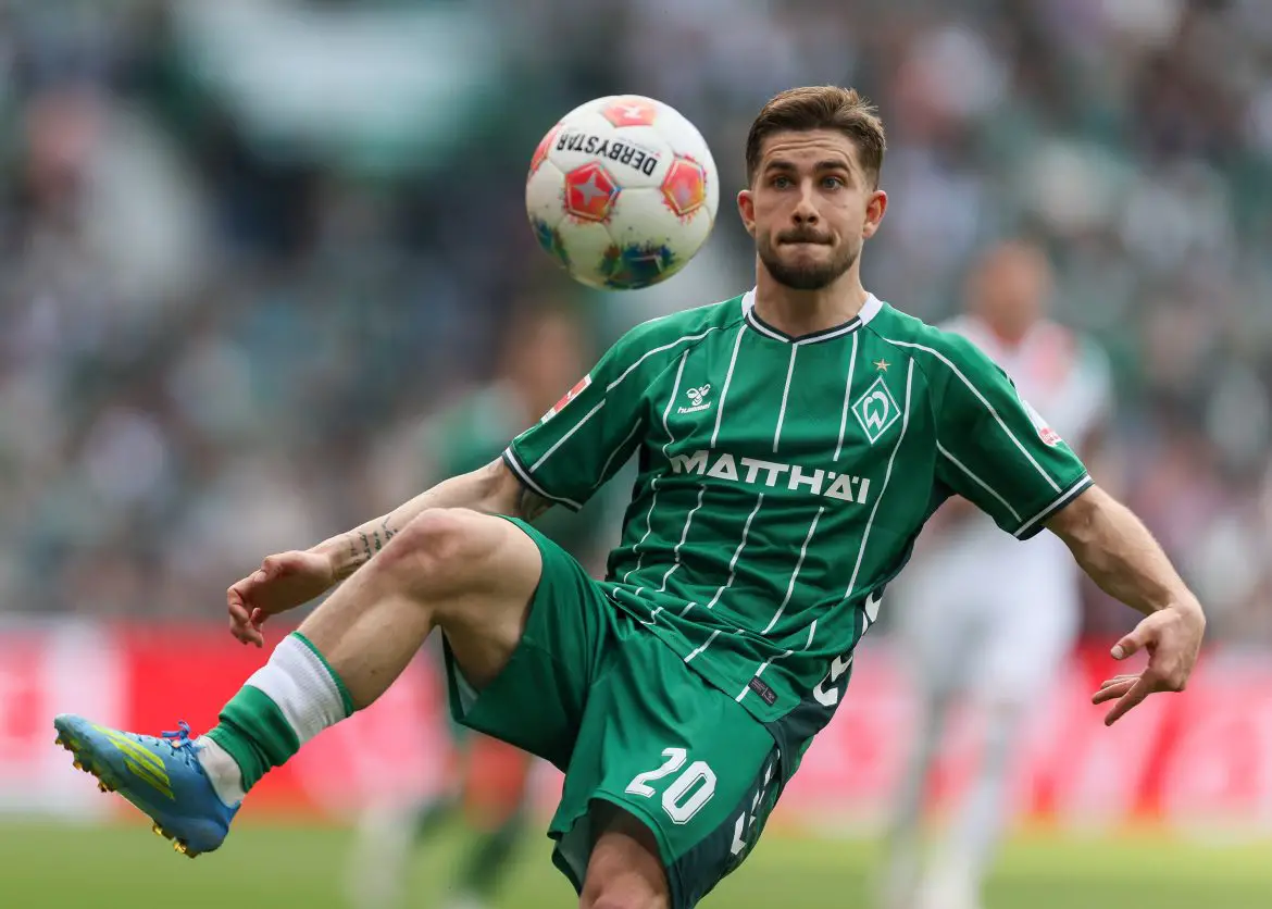 Werder Bremen's Romano Schmid in the Bundesliga.