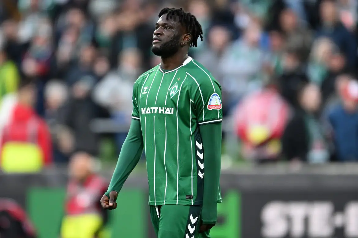 Werder Bremen striker Victor Boniface.