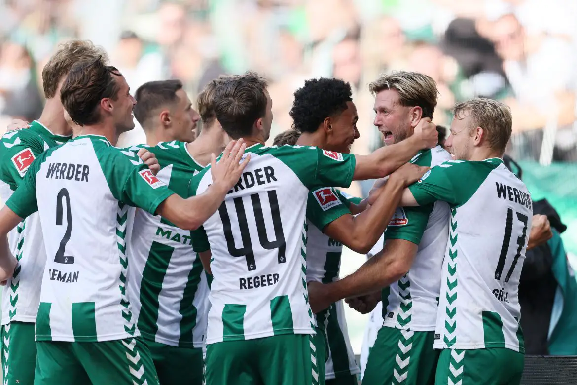 Werder Bremen beat RB Leipzig in the Bundesliga.