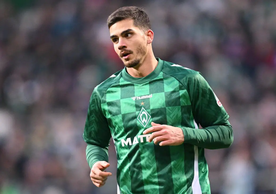 RB Leipzig's André Silva working on loan at SV Werder Bremen last season.