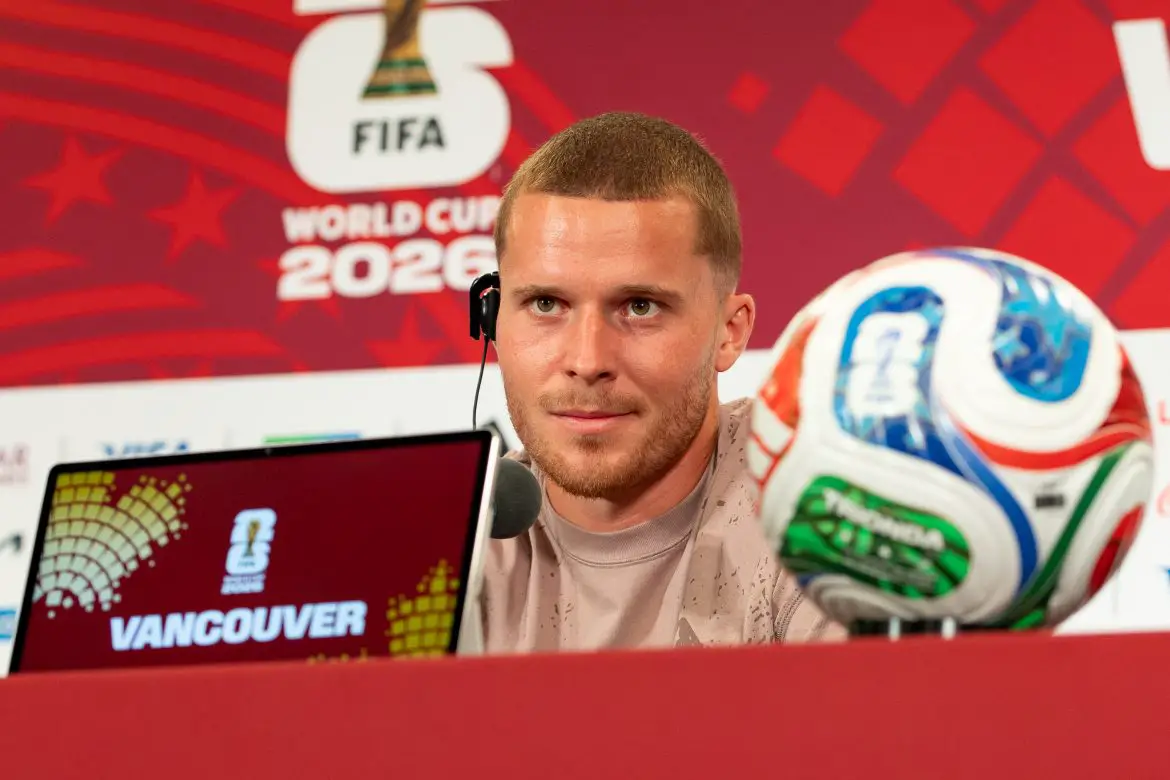 Borussia Mönchengladbach defender Nico Elvedi representing Switzerland at the recent World Cup.