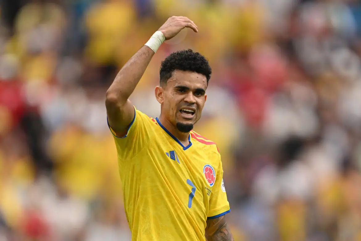 Bayern Munich winger Luis Diaz representing Colombia at the recent World Cup.