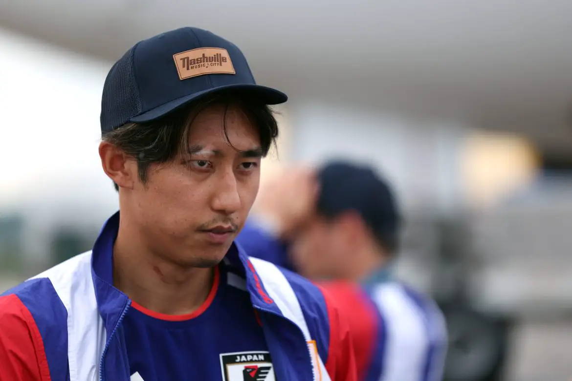 Bayern Munich's Hiroki Ito representing Japan at the recent World Cup.