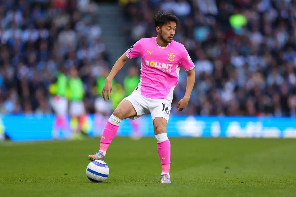Southampton's Yukinari Sugawara.