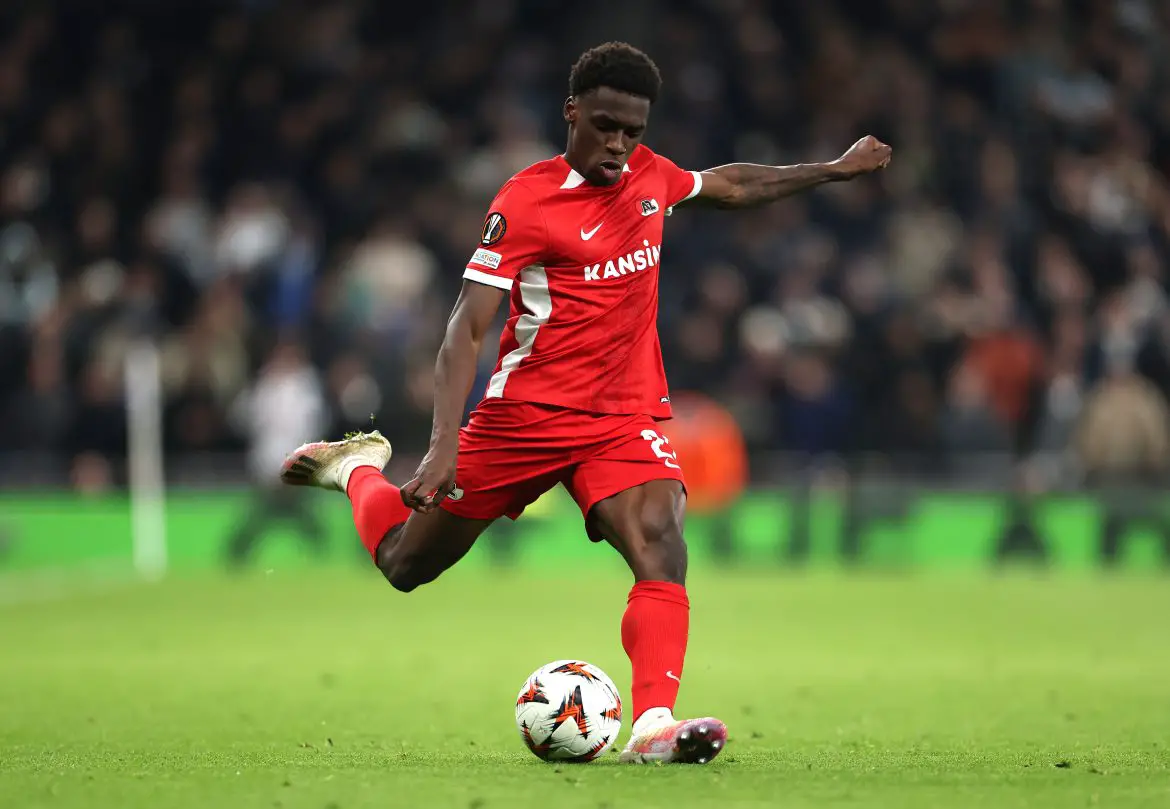 Ernest Poku of AZ Alkmaar is about to join Bayer Leverkusen.