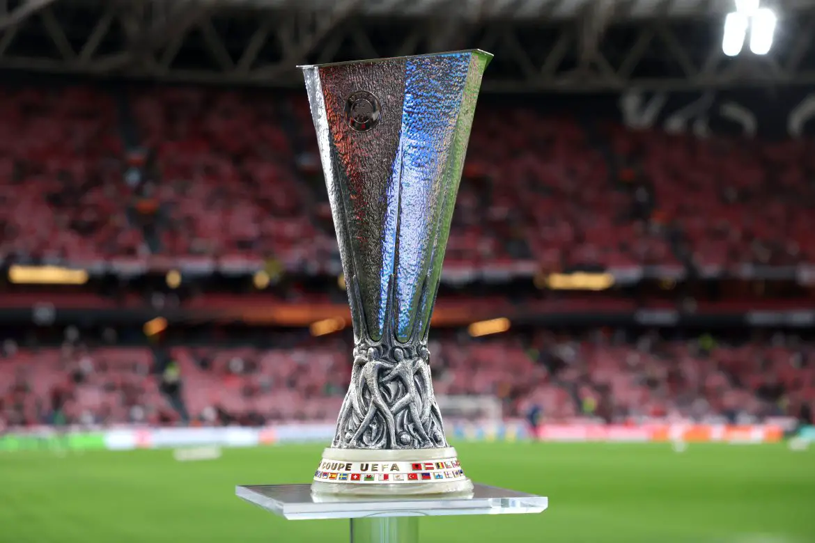 The UEFA Europa League trophy.